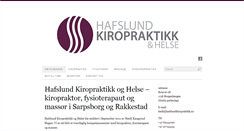 Desktop Screenshot of hafslundkiropraktikk.no