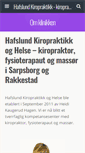 Mobile Screenshot of hafslundkiropraktikk.no